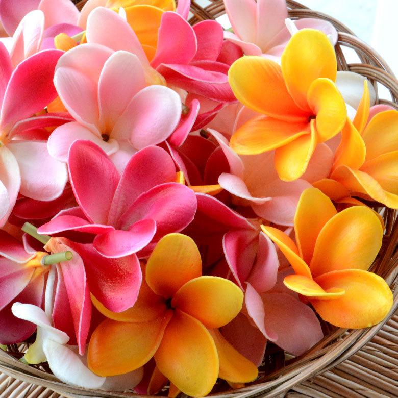 プルメリア アジアン 造花 ／1個55円 プルメリア アジアン 造花 ／1個55円