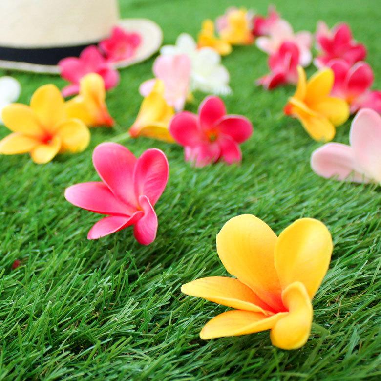 超リアルなプルメリアの造花 フランジパニ 4色展開 ※メール便不可