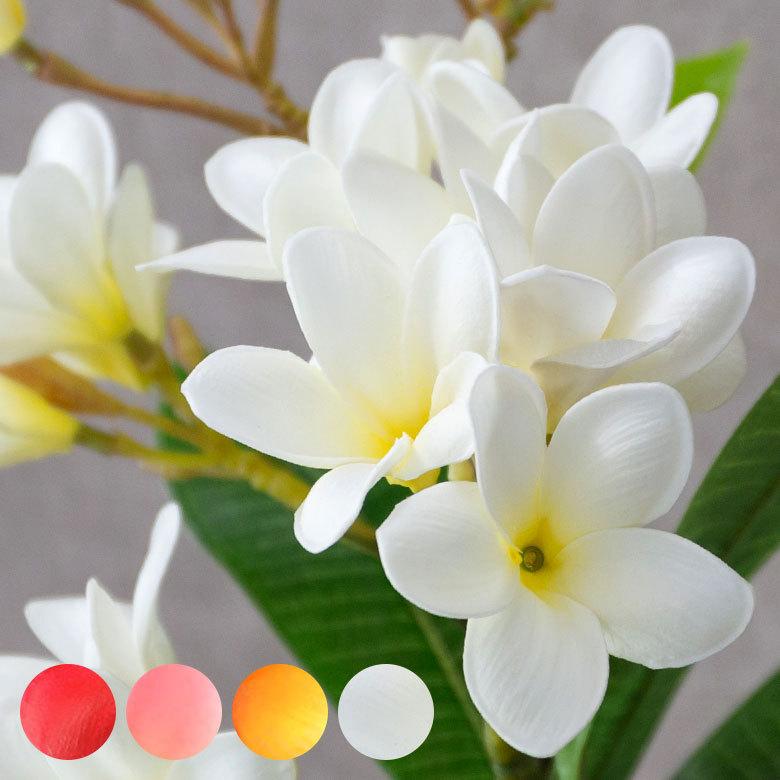 アジアン プルメリア 枝付き 造花 4色展開 6162 : アジア工房 - 通販