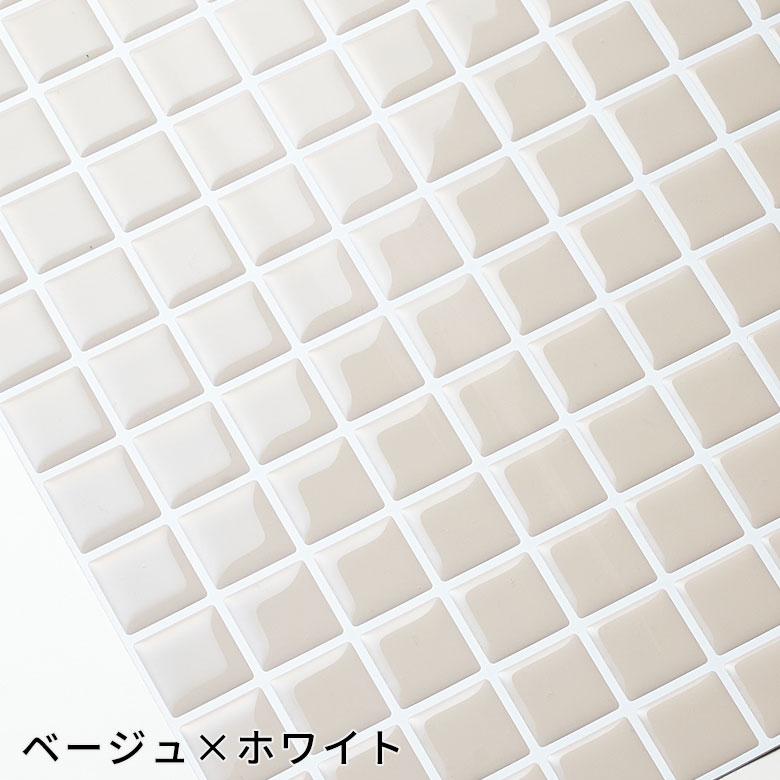 タイル シール ピクセル モザイク 40枚 シンプル 四角 レトロ シート 防水 ウォール ステッカー デコレーション リメイク インテリア 壁材 アジアン 61730-40 | ブランド登録なし | 11