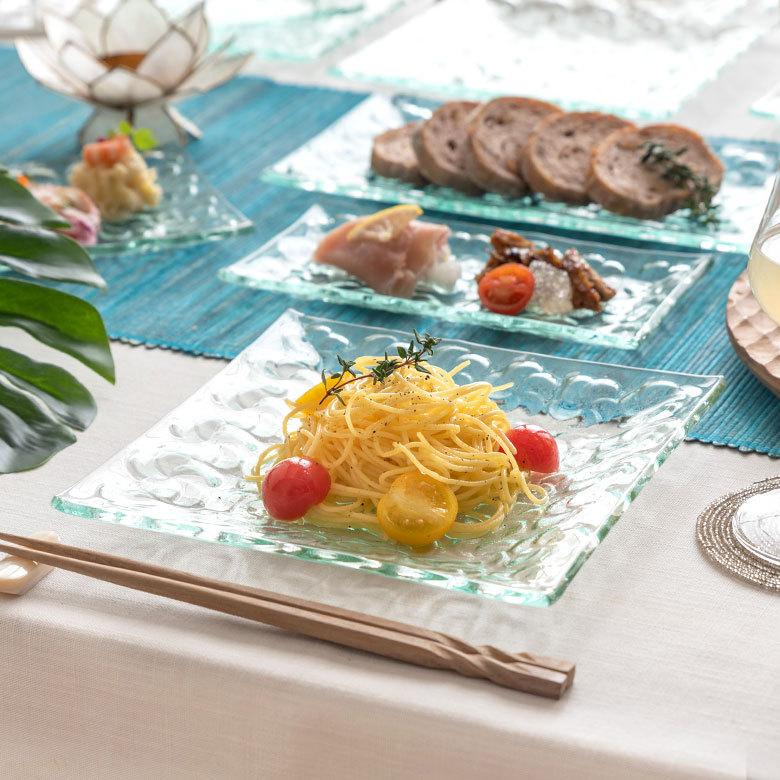 ■ガラス製　大皿プレート■オードブル・前菜・フルーツ・スイーツ・デザート・洋食器 imgrc0072545411.jpg