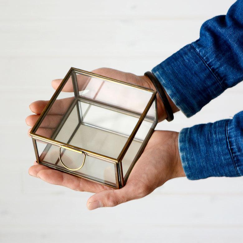 ガラス 真鍮 鏡付き収納 ケース Sサイズ 63120 |  | 04