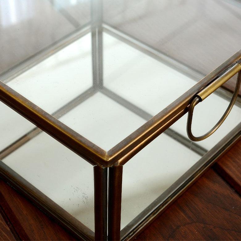 ガラス 真鍮 鏡付き収納 ケース Sサイズ 63120 |  | 05