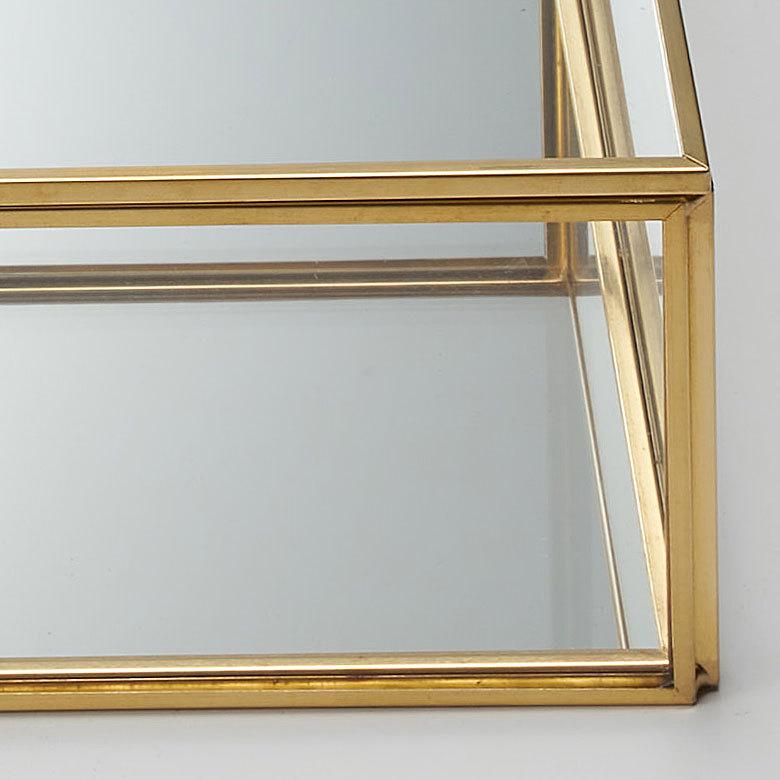 ガラス ケース ジュエリー ボックス ふた付き 小物 入れ 卓上 真鍮 ゴールド アクセサリー 収納 コレクション アンティーク おしゃれ 北欧 アジアン 雑貨 63170 | ブランド登録なし | 15