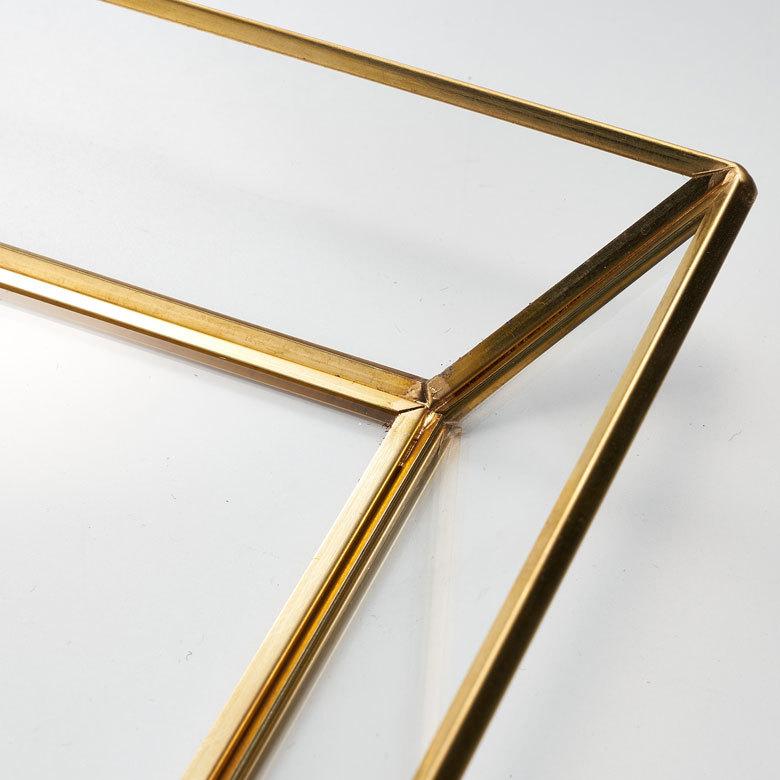 キャッシュ トレー ケース トレイ つり銭 ガラス 真鍮 ゴールド アクセサリー コイン マネー ディスプレイ アンティーク おしゃれ 北欧 アジアン 雑貨 63190 | ブランド登録なし | 02