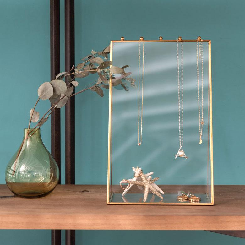 ガラス 真鍮 アクセサリー スタンドケース 63200 |  | 10