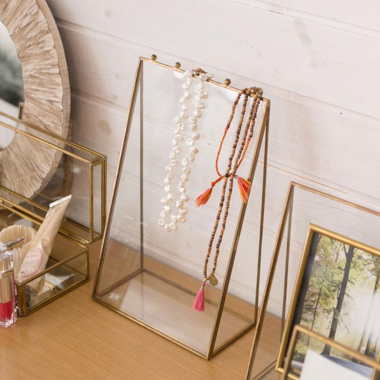 ガラス 真鍮 アクセサリー スタンドケース 63200 |  | 13