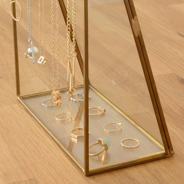 ガラス 真鍮 アクセサリー スタンドケース 63200 |  | 07