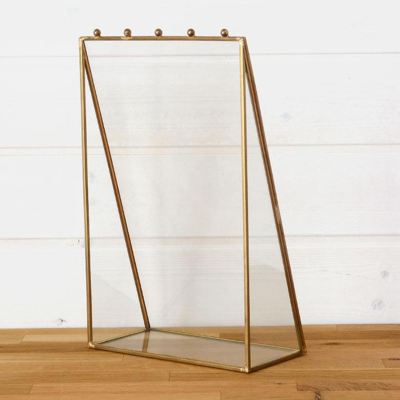 ガラス 真鍮 アクセサリー スタンドケース 63200 |  | 08