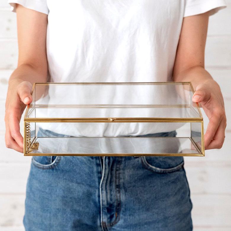 ガラス 真鍮 ジュエリーボックス 63210 |  | 06