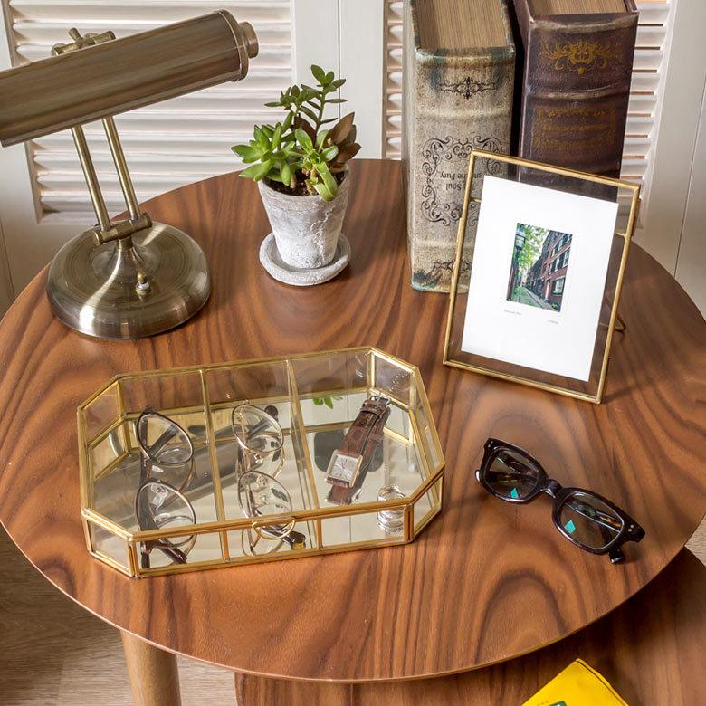 ガラス 真鍮 フタ付きジュエリーケース 63220 |  | 03