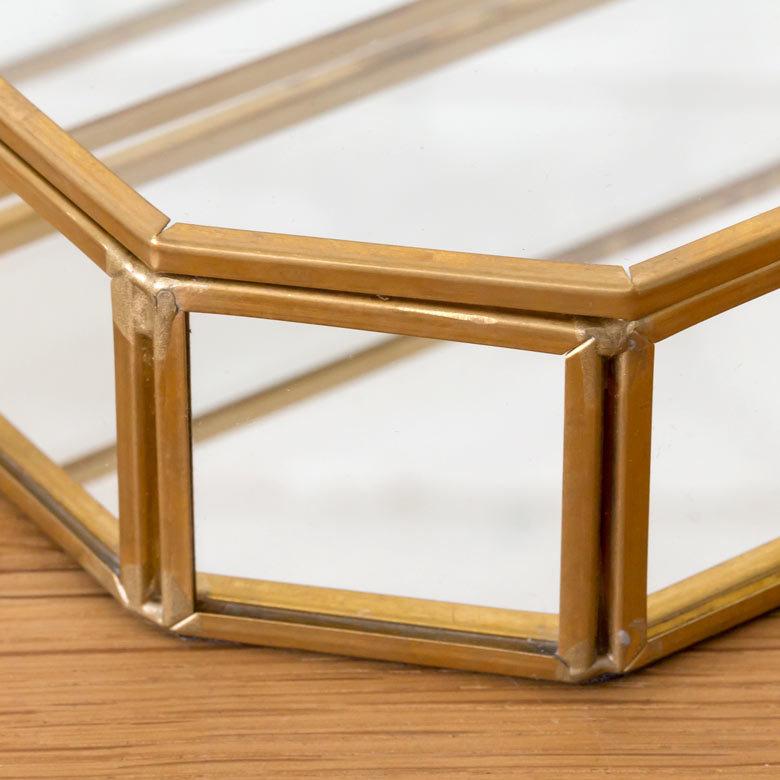 ガラス 真鍮 フタ付きジュエリーケース 63220 |  | 06