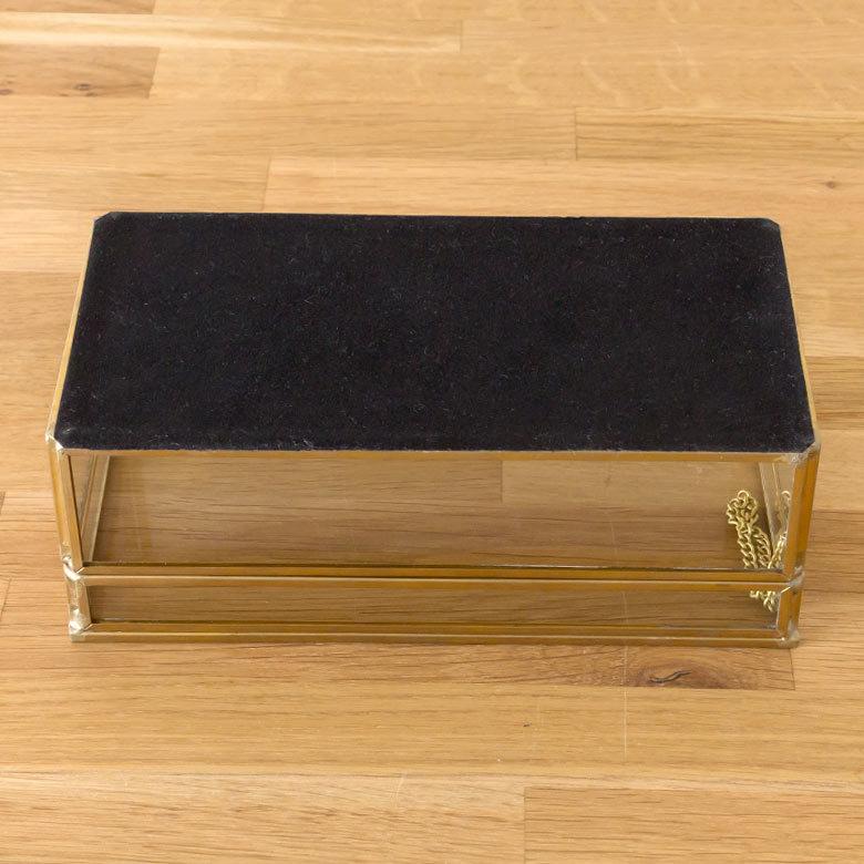 ガラス 真鍮 ストッパー付き収納 ケース 63240 |  | 08