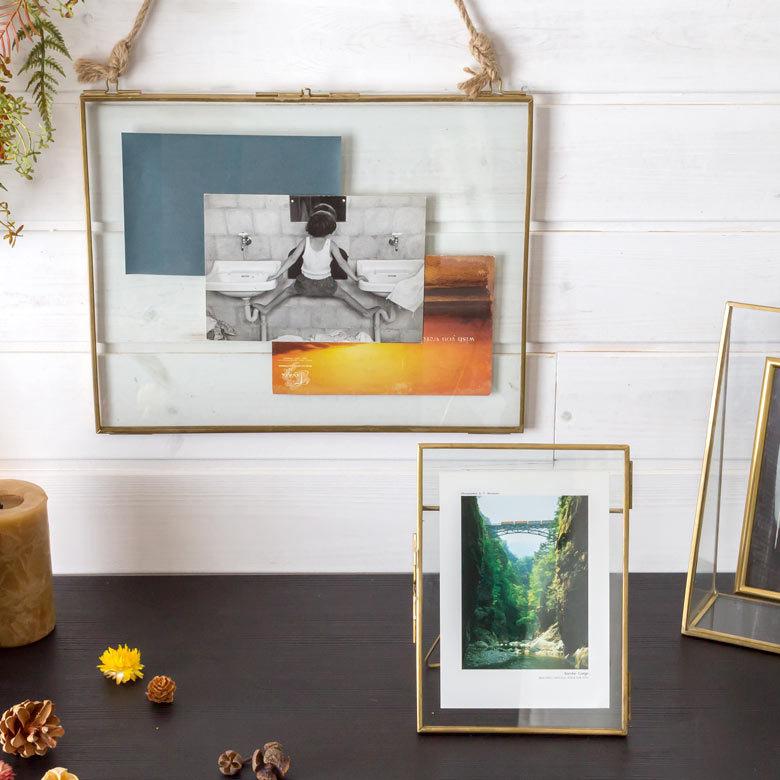 ガラス 真鍮 ハンギングフォトフレーム 63260 |  | 10