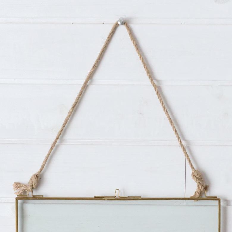 ガラス 真鍮 ハンギングフォトフレーム 63260 |  | 07