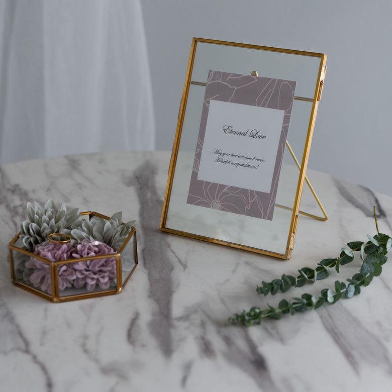 ガラス 真鍮 フォトフレーム 63270 |  | 02