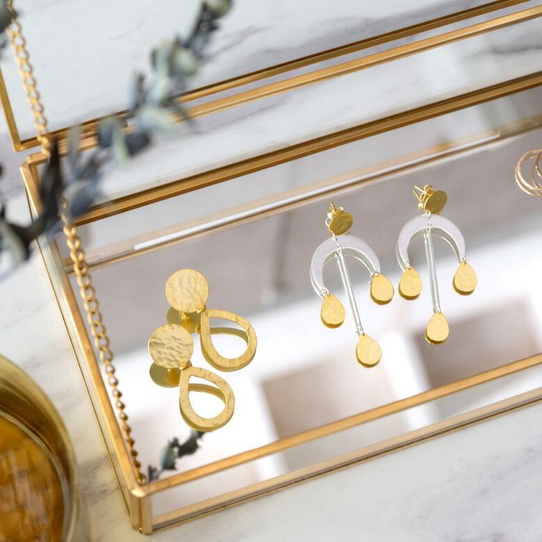 ガラス 真鍮 ジュエリーボックス 6328 : アジア工房 - 通販 - Yahoo