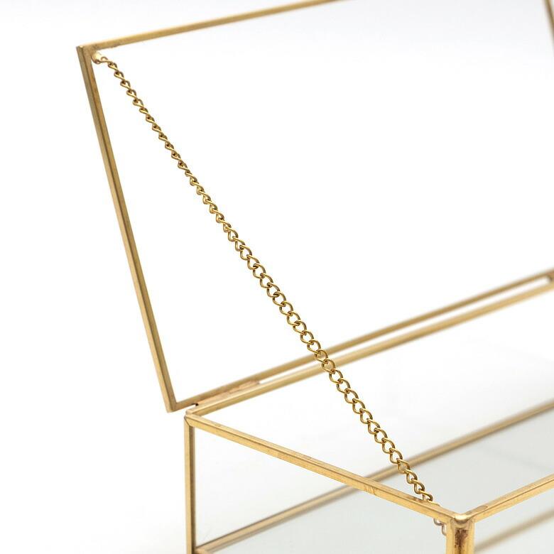 ガラス 真鍮 ジュエリーボックス 6328 : アジア工房 - 通販 - Yahoo