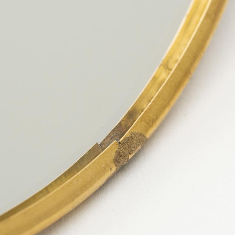 スタンドミラー 丸型 真鍮フレーム 卓上ミラー 鏡 かがみ カガミ ミラー 卓上鏡 アンティーク調 コンパクト 丸型 化粧鏡 66713 | ブランド登録なし | 15