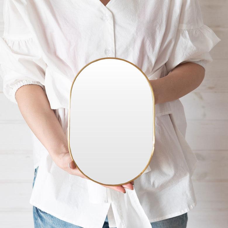 スタンドミラー オーバル型 真鍮フレーム 66715 |  | 02