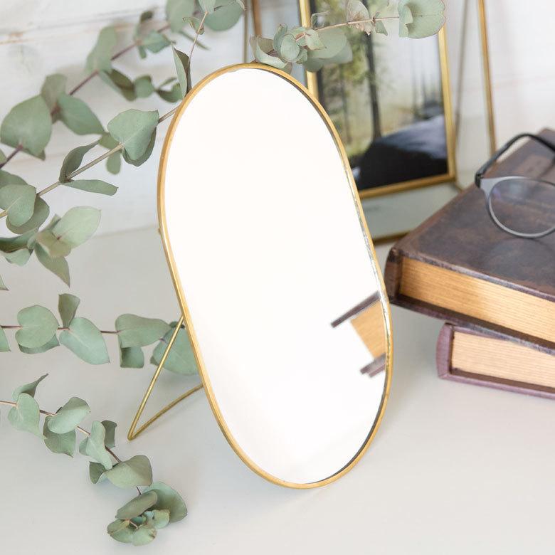 スタンドミラー オーバル型 真鍮フレーム 66715 |  | 03