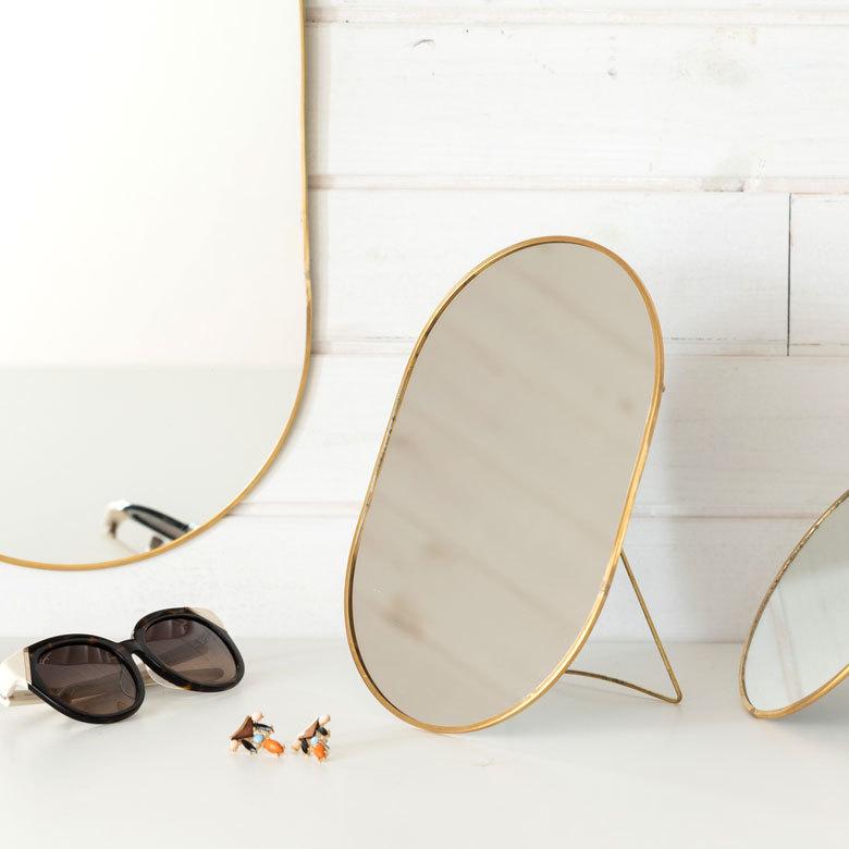 スタンドミラー オーバル型 真鍮フレーム 66715 |  | 04