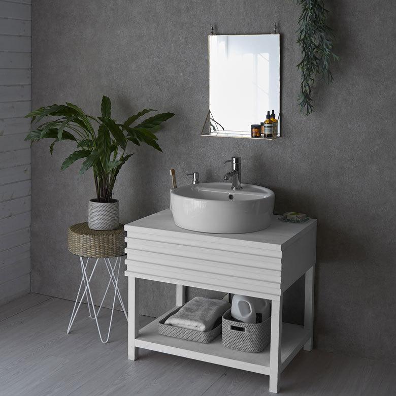 壁掛けミラー 飾り棚付き スクエア型 真鍮フレーム ゴールド ミラー 鏡 ウォールミラー 長方形 オーバルタイプ 壁掛け 吊り下げ アンティーク調 化粧鏡 66718 | ブランド登録なし | 12