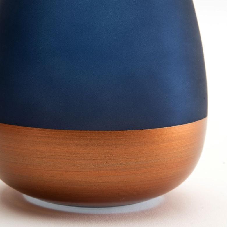 花瓶 フラワーベース 高さ15.5cm コクーン ショートタイプ ツートンカラー 66899 | ブランド登録なし | 05
