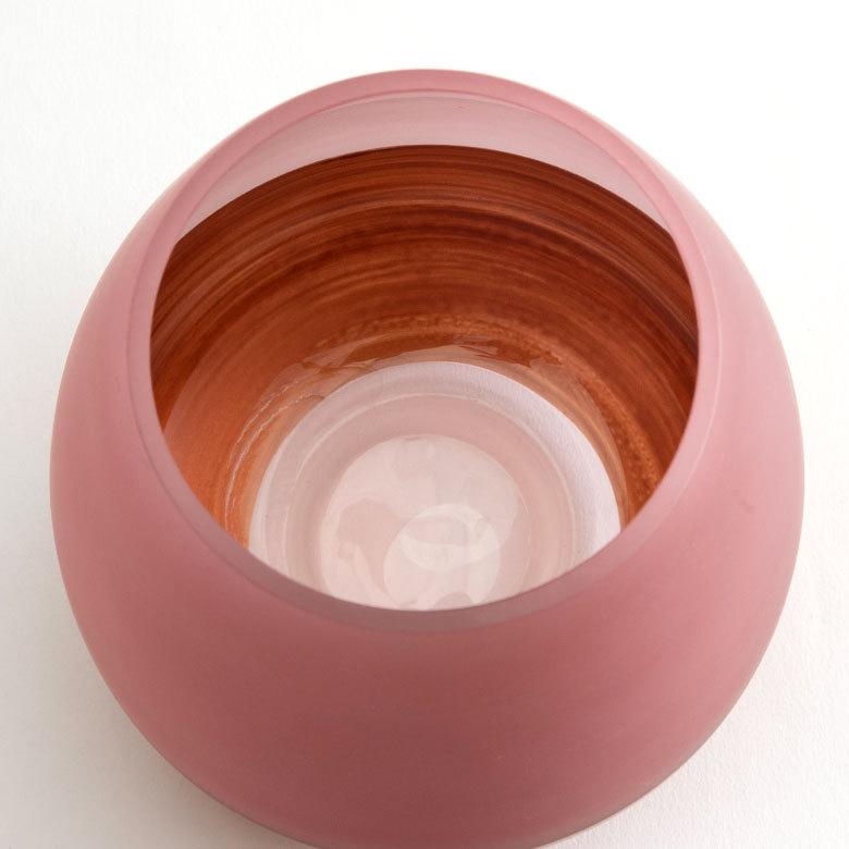 花瓶 フラワーベース 高さ15.5cm コクーン ショートタイプ ツートンカラー 66899 | ブランド登録なし | 15