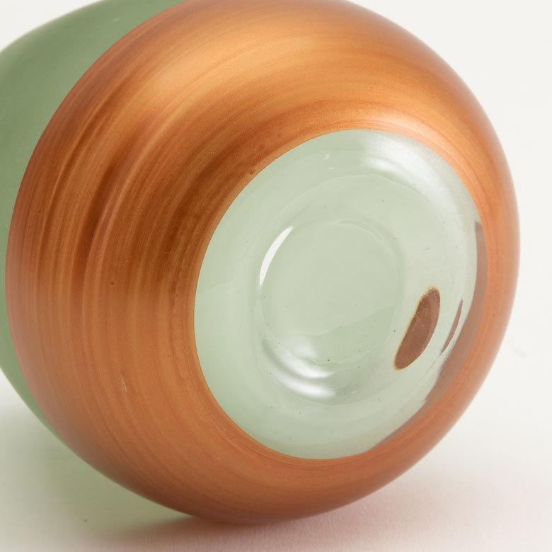 花瓶 フラワーベース 高さ15.5cm コクーン ショートタイプ ツートンカラー 66899 | ブランド登録なし | 13