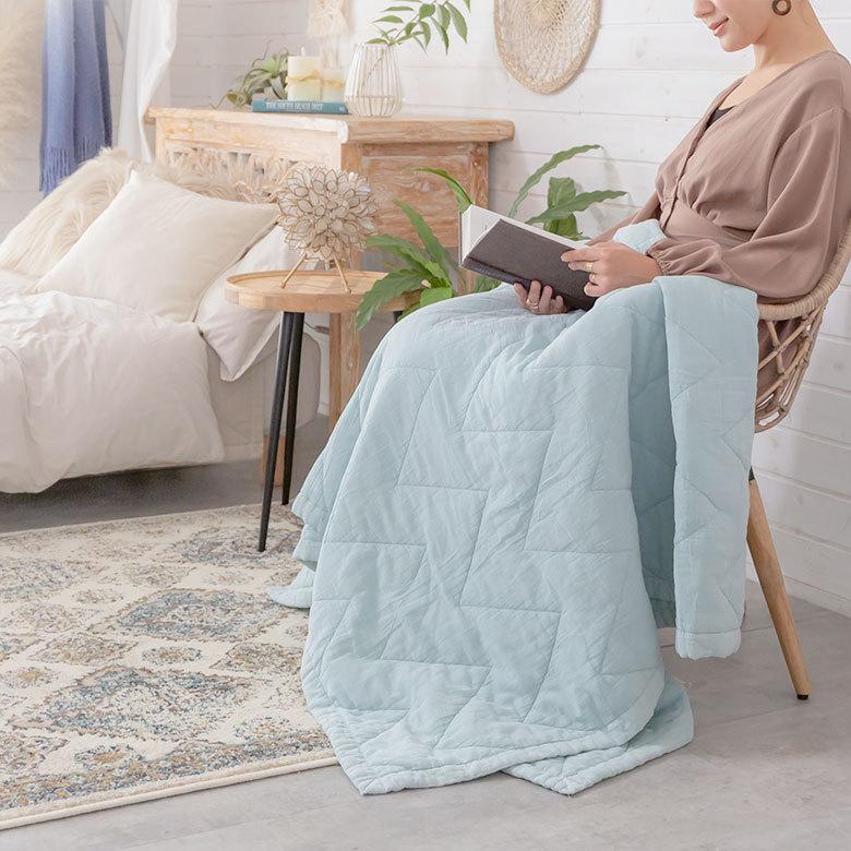 マルチカバー ブランケット ソファ シェブロン 柄 大判 長方形 約 W 150cm D 200cm H 0.5cm コットン 綿 66931 |  | 22