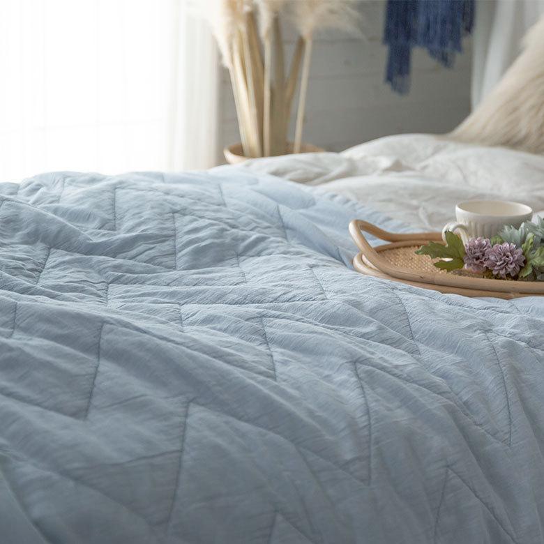 マルチカバー ブランケット ソファ シェブロン 柄 大判 長方形 約 W 150cm D 200cm H 0.5cm コットン 綿 66931 |  | 09