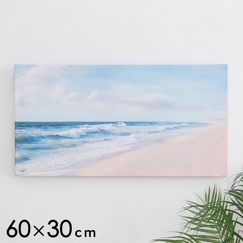 アートパネル 海 キャンパス 幅60cm 高さ30cm 絵 66966 : アジア工房