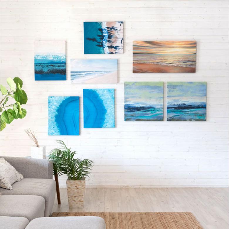 アートパネル キャンバスアート 絵画 壁掛け 60×30cm 海 オーシャン