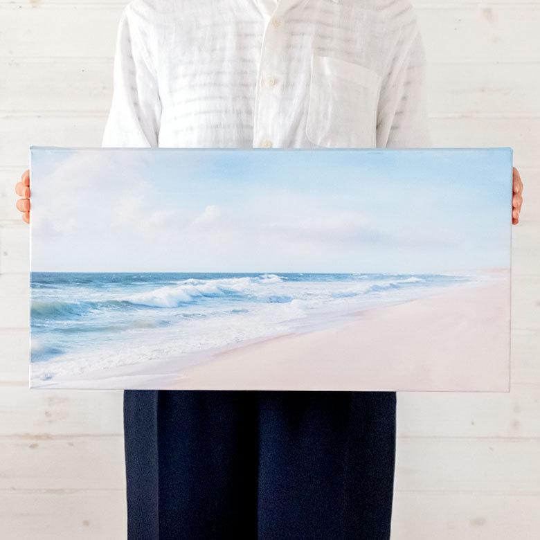 アートパネル 海 キャンパス 幅60cm 高さ30cm 絵 66966 : アジア工房
