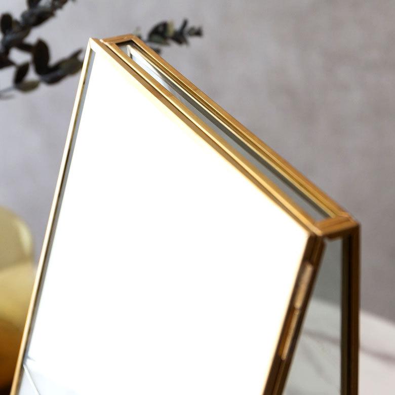 ジュエリーケース アクセサリー ジュエリー 収納 ガラス 真鍮 ミラー ゴールド 金 クリア 約 W 17cm D 9cm H 23.5cm 66980 |  | 04