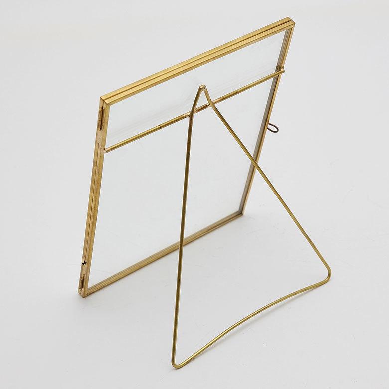 フォトフレーム 2L判 縦置き ガラスと真鍮 ガラスケース アクセサリー収納 67051 |  | 19