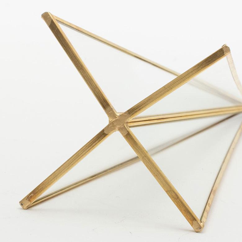 クリスマスツリー オブジェ デコレーション ガラスと真鍮 Sサイズ 約W8×D8×H15cm 67065 |  | 19