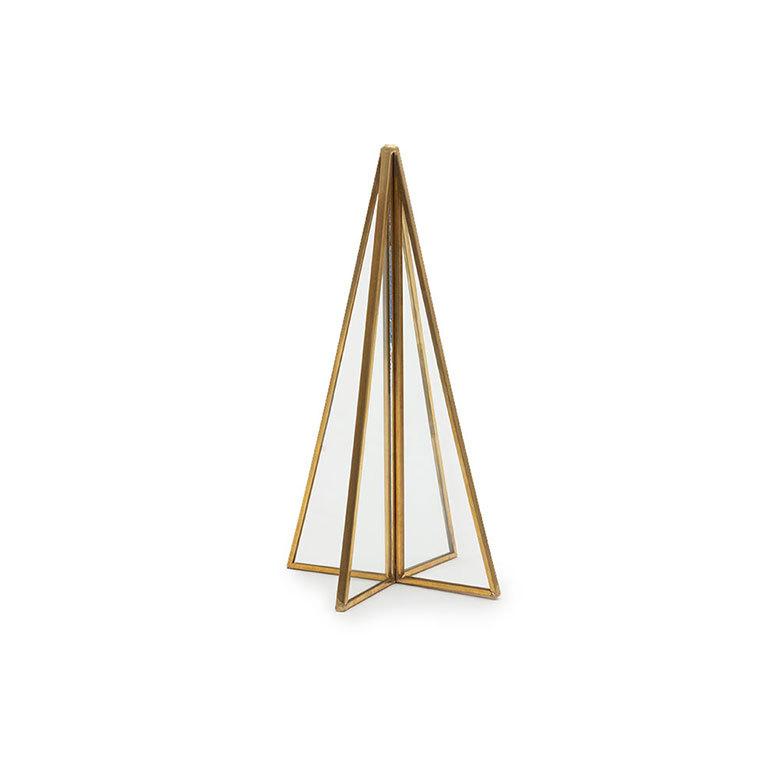 クリスマスツリー オブジェ デコレーション ガラスと真鍮 Sサイズ 約W8×D8×H15cm 67065 |  | 20