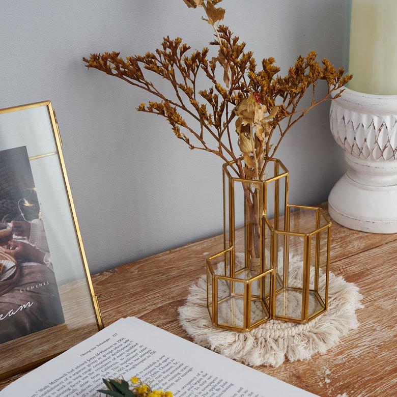 ブラシ スタンド コスメ 収納  ガラス 真鍮 メイク ケース 鉛筆 ペン 立て ボックス 小物 入れ ディスプレイ おしゃれ 北欧  雑貨 インテリア アジアン 67071 | ブランド登録なし | 15