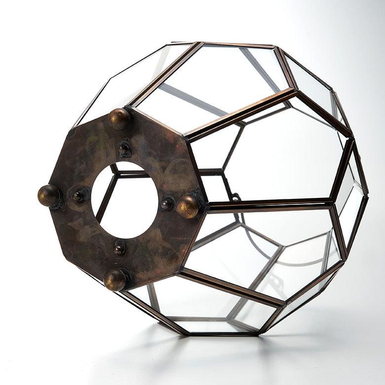 インテリア ライト おしゃれ ガラス ケース 真鍮 ランプ ランタン 照明 デスク LED キャンドル ホルダー スタンド アンティーク 風 北欧 アジアン 雑貨 67073 | ブランド登録なし | 15