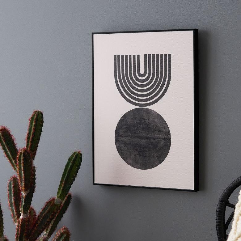 アート パネル フレーム付き モノトーン モノクロ W 30cm D 40cm
