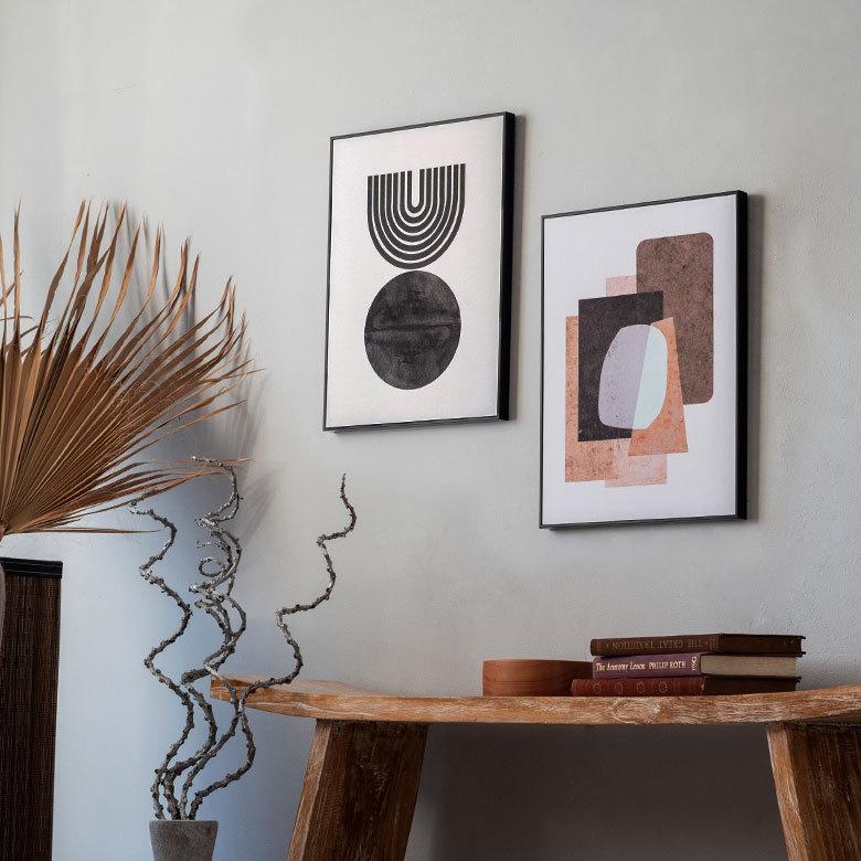 アート パネル フレーム付き モノトーン モノクロ W 30cm D 40cm