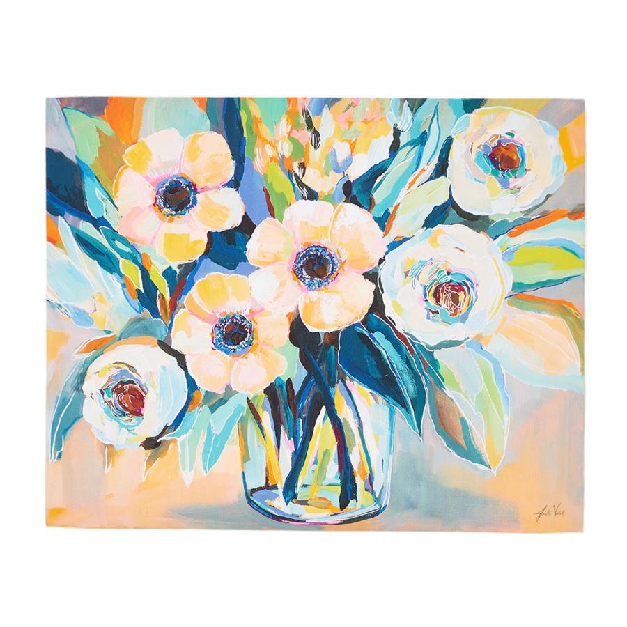 アート パネル フラワー 花 ブーケ キャンパス 50×40 植物 壁掛け
