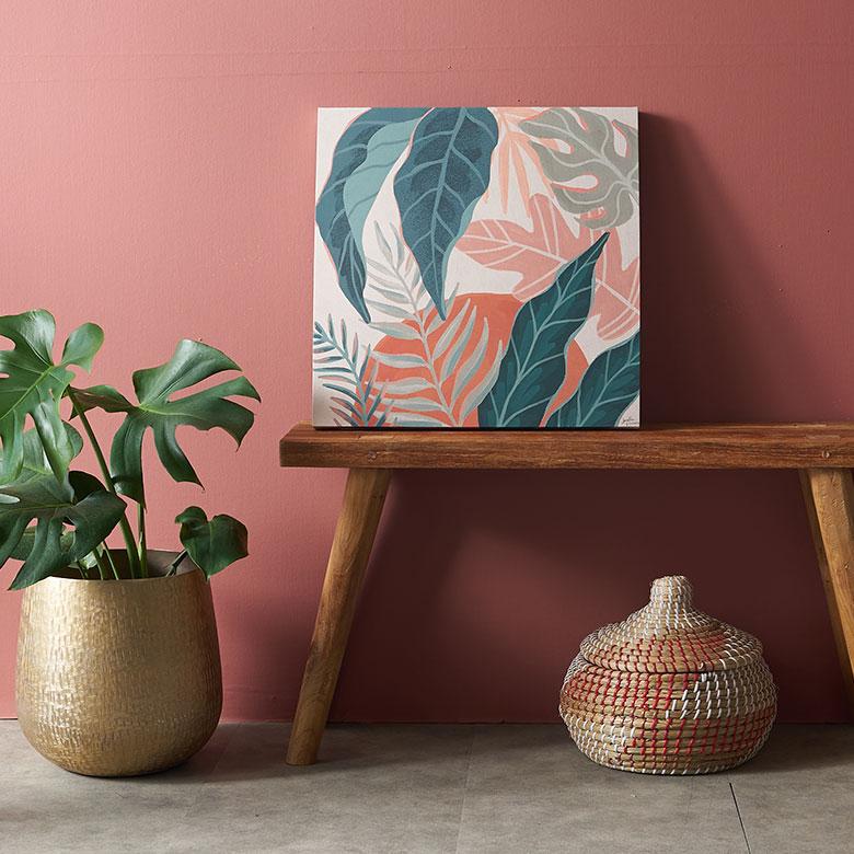 アート パネル ボタニカル キャンパス 40cm×40cm 絵画 壁 掛け 飾り