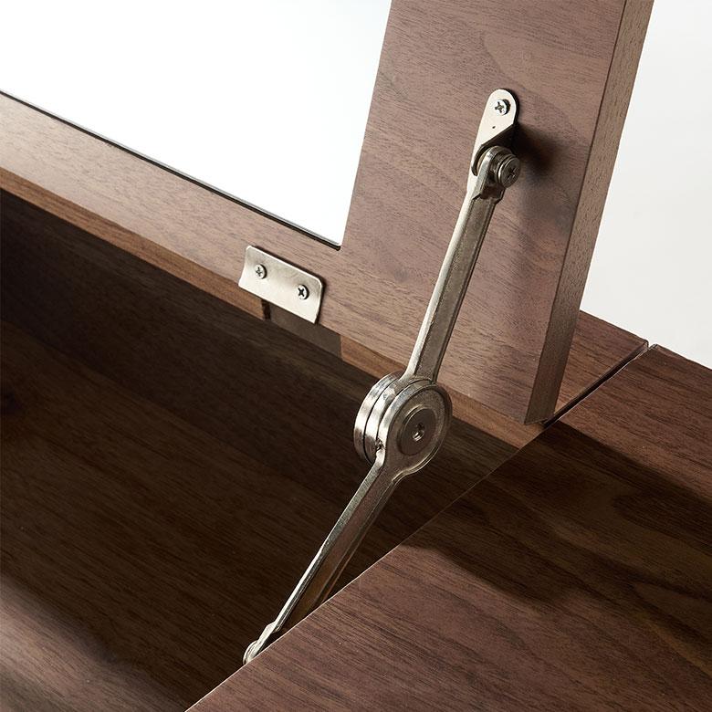 ドレッサー デスク 引き出し ウォールナット ラタン 化粧台 おしゃれ