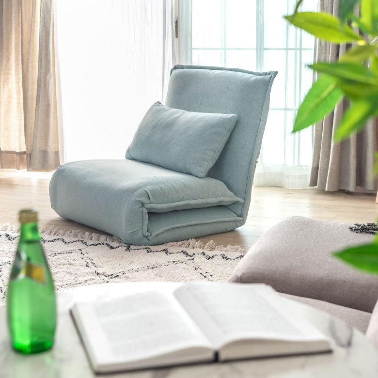 フロアソファ クッション付き 6段階 リクライニング 一人掛け コンパクト 70113 |  | 12