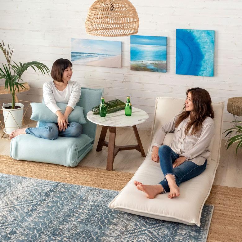 フロアソファ クッション付き 6段階 リクライニング 一人掛け コンパクト 70113 |  | 04