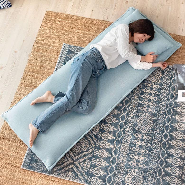 フロアソファ クッション付き 6段階 リクライニング 一人掛け コンパクト 70113 |  | 06