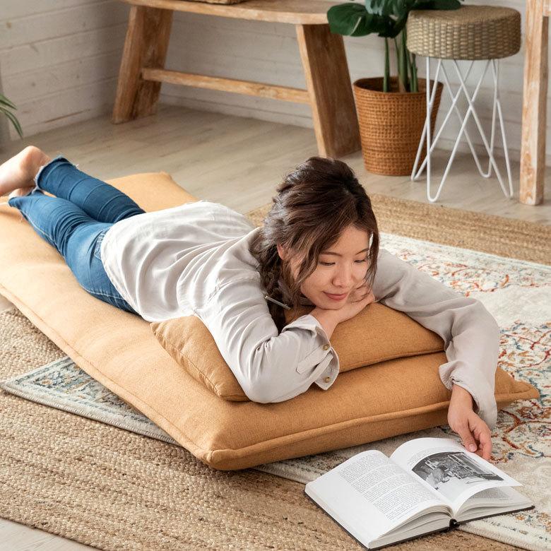 フロアソファ クッション付き 6段階 リクライニング 一人掛け コンパクト 70113 |  | 07